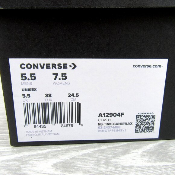 Converse Chuck Taylor All Star HI Winter Sweater Womens Size 7.5 NEW - Picture 15 of 15